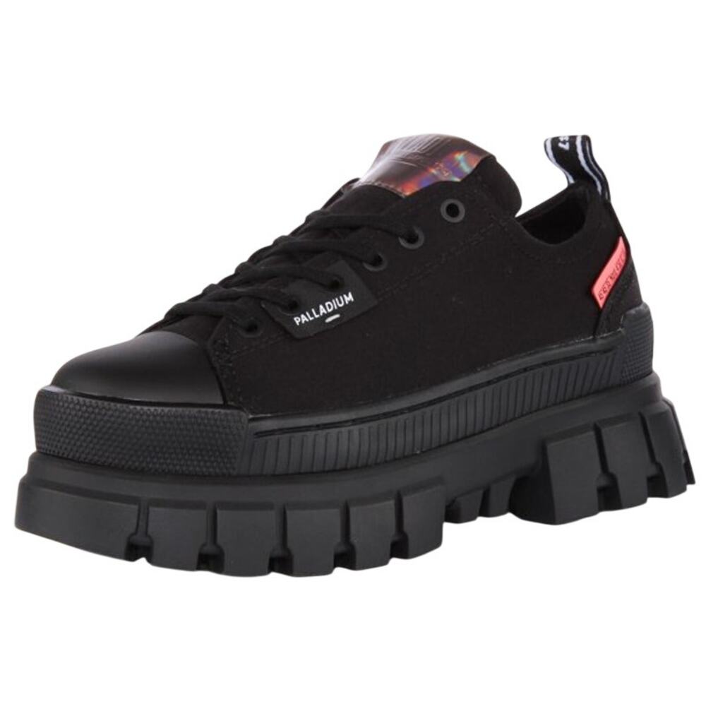 Palladium Womens Revolt Lo TX Platform Casual Sneakers Size 7.5 Black NWOB